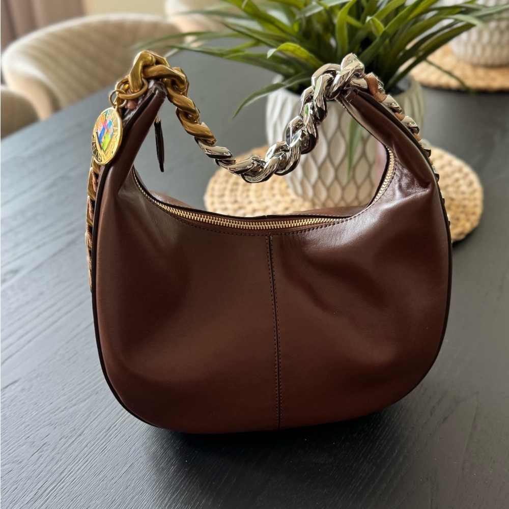 Stella McCartney Frayme Zipped Shoulder Bag
